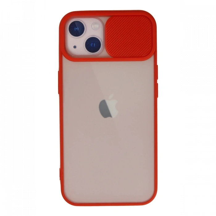 Newface iPhone 13 Kılıf Palm Buzlu Kamera Sürgülü Silikon