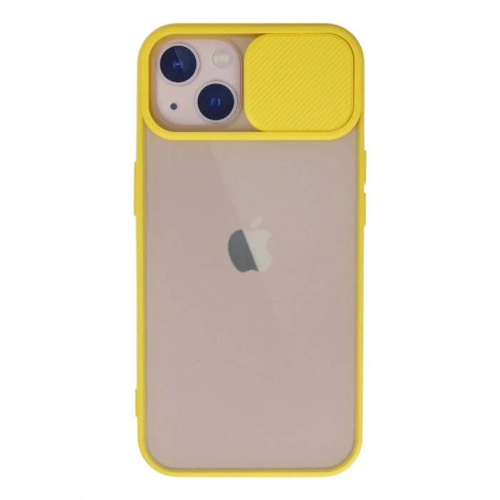 Newface iPhone 13 Kılıf Palm Buzlu Kamera Sürgülü Silikon
