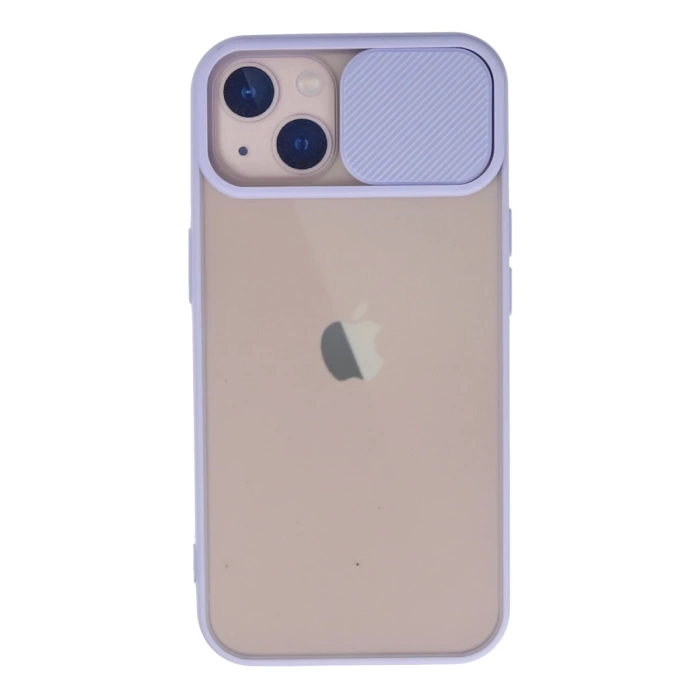 Newface iPhone 13 Kılıf Palm Buzlu Kamera Sürgülü Silikon
