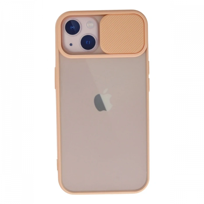 Newface iPhone 13 Kılıf Palm Buzlu Kamera Sürgülü Silikon