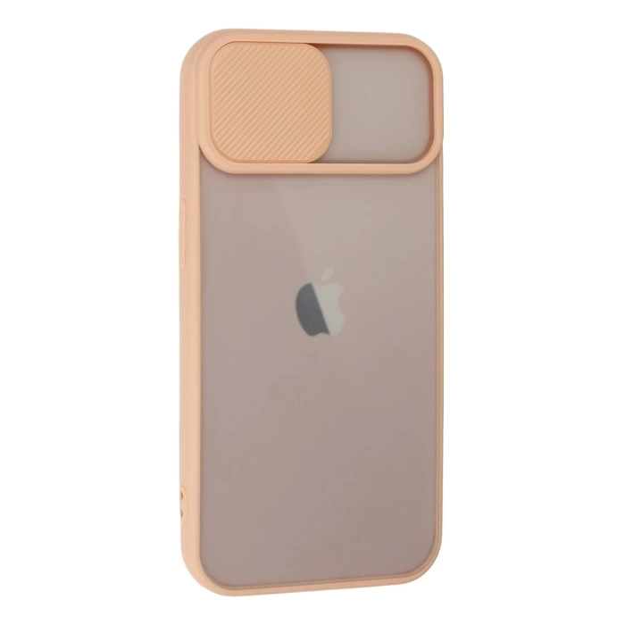 Newface iPhone 13 Kılıf Palm Buzlu Kamera Sürgülü Silikon