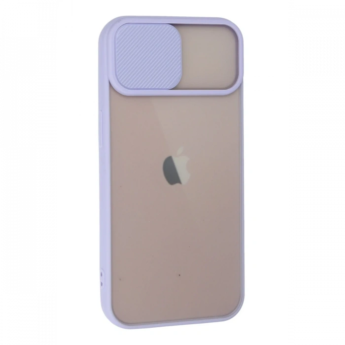 Newface iPhone 13 Kılıf Palm Buzlu Kamera Sürgülü Silikon
