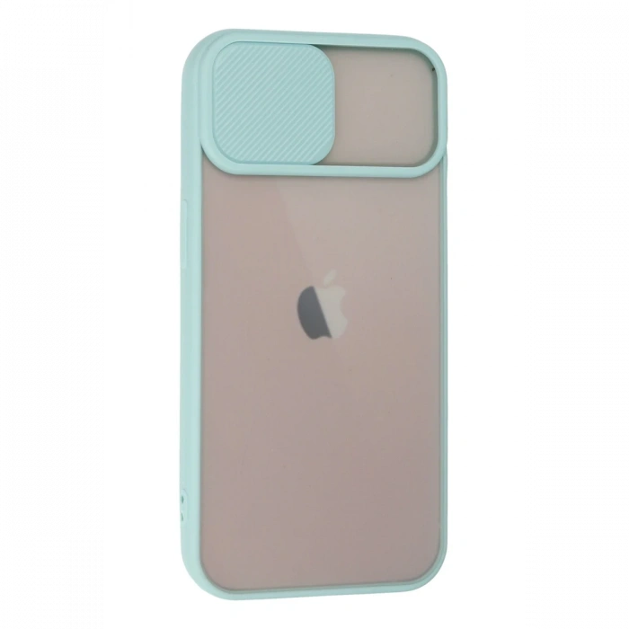 Newface iPhone 13 Kılıf Palm Buzlu Kamera Sürgülü Silikon