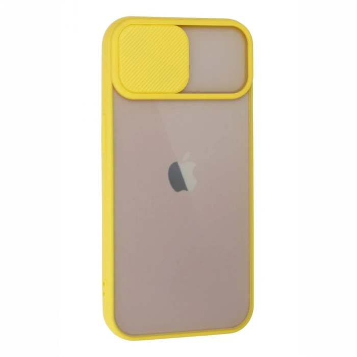 Newface iPhone 13 Kılıf Palm Buzlu Kamera Sürgülü Silikon