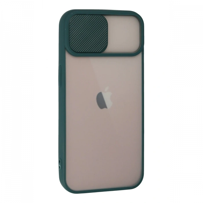 Newface iPhone 13 Kılıf Palm Buzlu Kamera Sürgülü Silikon