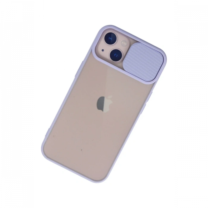 Newface iPhone 13 Kılıf Palm Buzlu Kamera Sürgülü Silikon