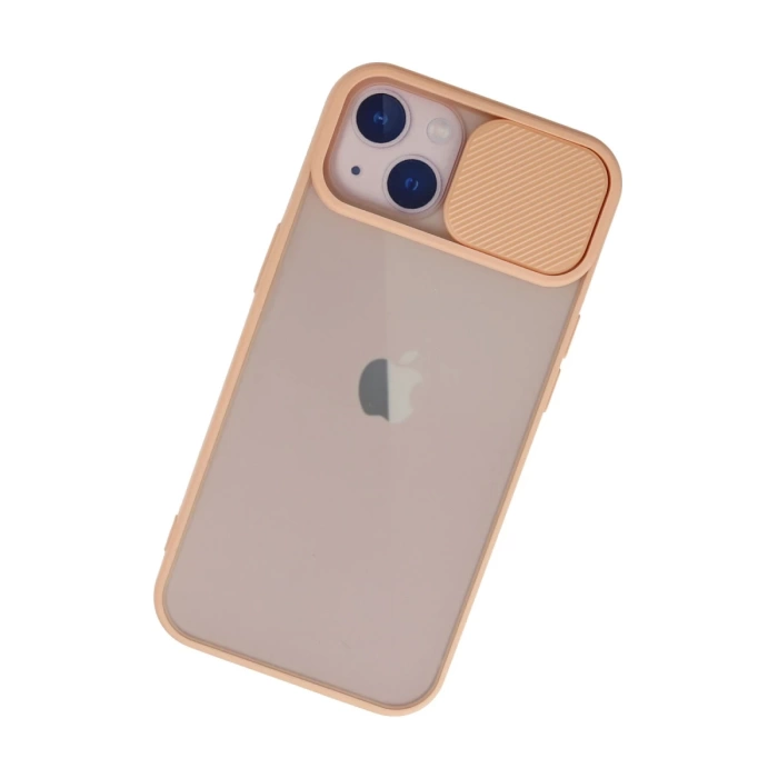 Newface iPhone 13 Kılıf Palm Buzlu Kamera Sürgülü Silikon