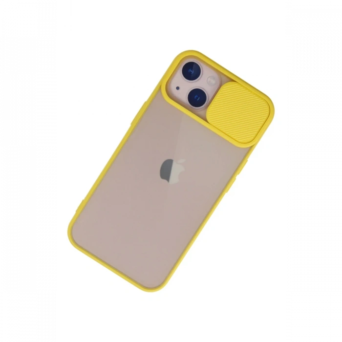 Newface iPhone 13 Kılıf Palm Buzlu Kamera Sürgülü Silikon