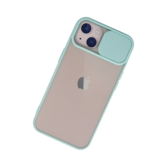Newface iPhone 13 Kılıf Palm Buzlu Kamera Sürgülü Silikon