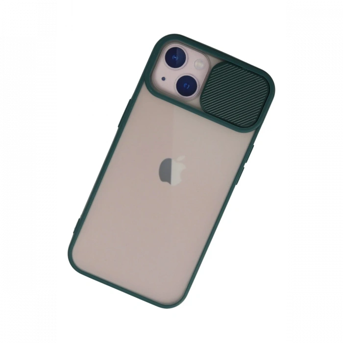 Newface iPhone 13 Kılıf Palm Buzlu Kamera Sürgülü Silikon