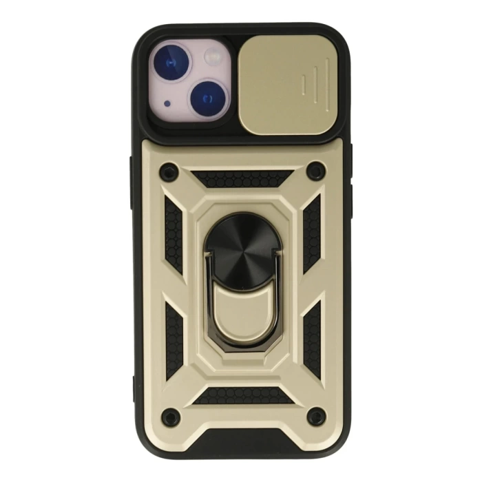 Newface iPhone 13 Kılıf Pars Lens Yüzüklü Silikon