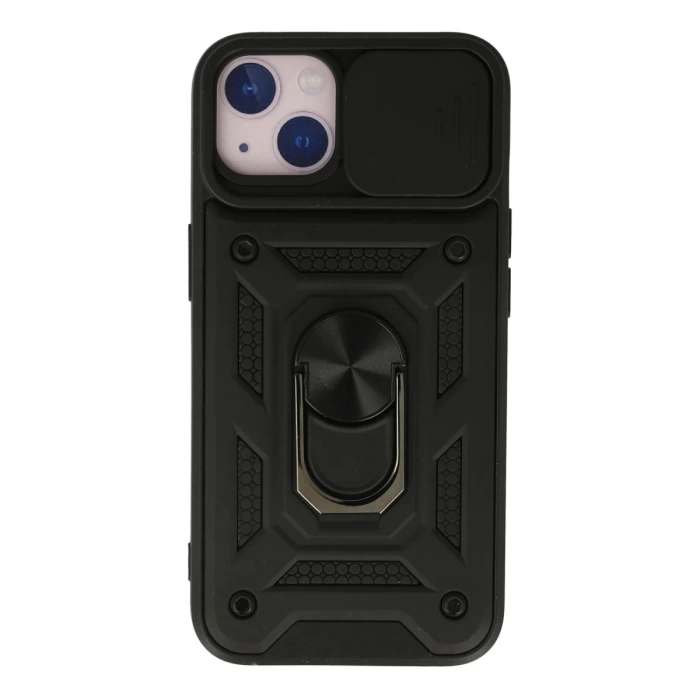 Newface iPhone 13 Kılıf Pars Lens Yüzüklü Silikon