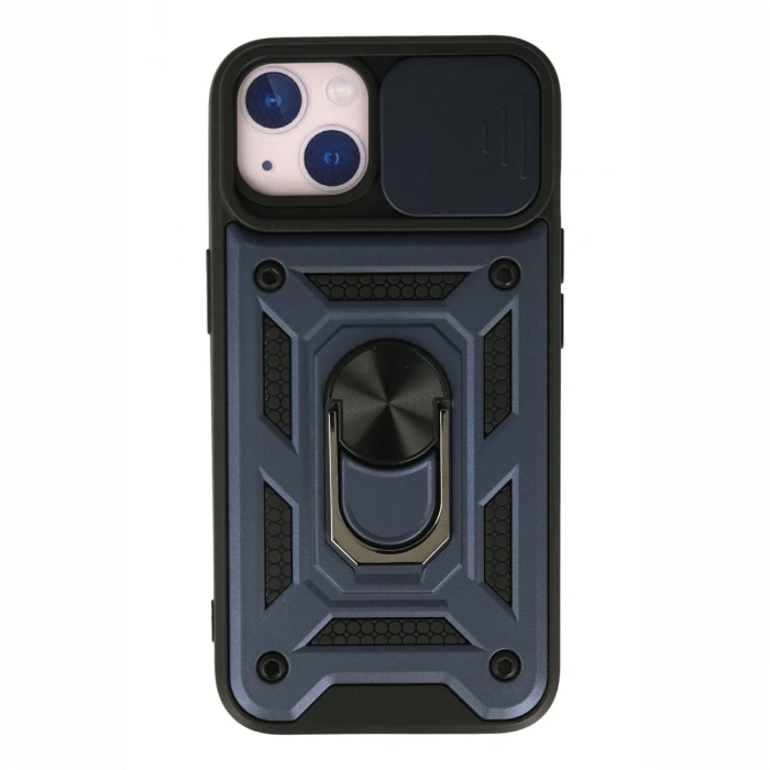 Newface iPhone 13 Kılıf Pars Lens Yüzüklü Silikon