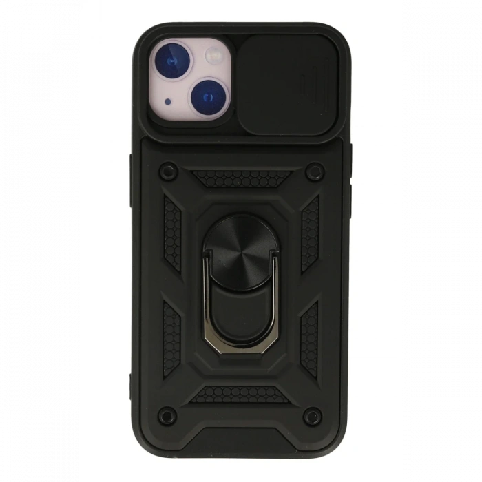 Newface iPhone 13 Kılıf Pars Lens Yüzüklü Silikon