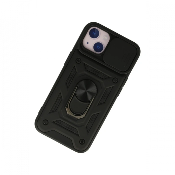 Newface iPhone 13 Kılıf Pars Lens Yüzüklü Silikon