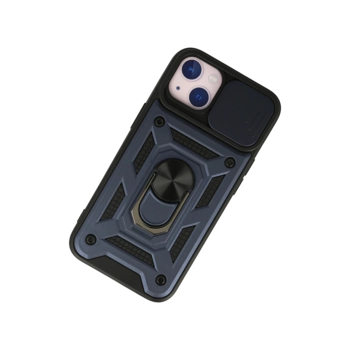 Newface iPhone 13 Kılıf Pars Lens Yüzüklü Silikon