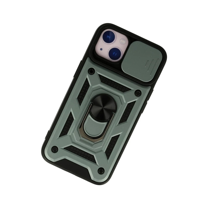 Newface iPhone 13 Kılıf Pars Lens Yüzüklü Silikon
