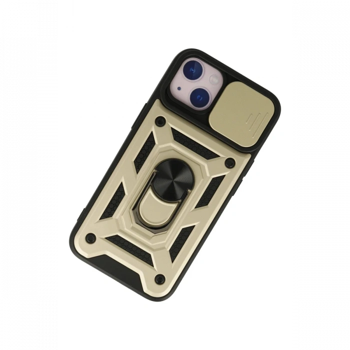 Newface iPhone 13 Kılıf Pars Lens Yüzüklü Silikon