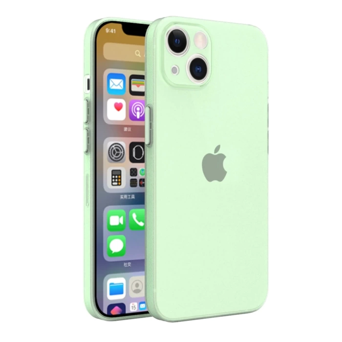 Newface iPhone 13 Kılıf Puma Silikon - Açık Yeşil