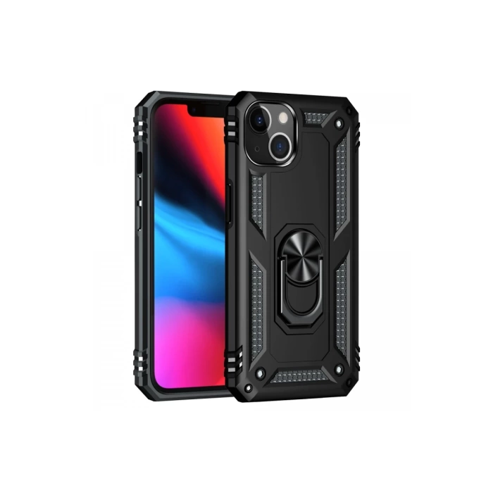 Newface iPhone 13 Kılıf Sofya Yüzüklü Silikon Kapak