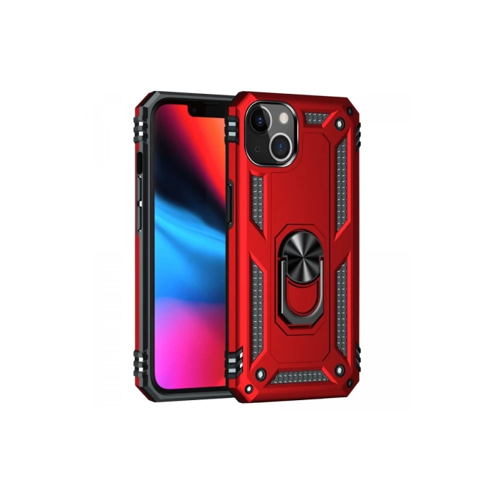 Newface iPhone 13 Kılıf Sofya Yüzüklü Silikon Kapak
