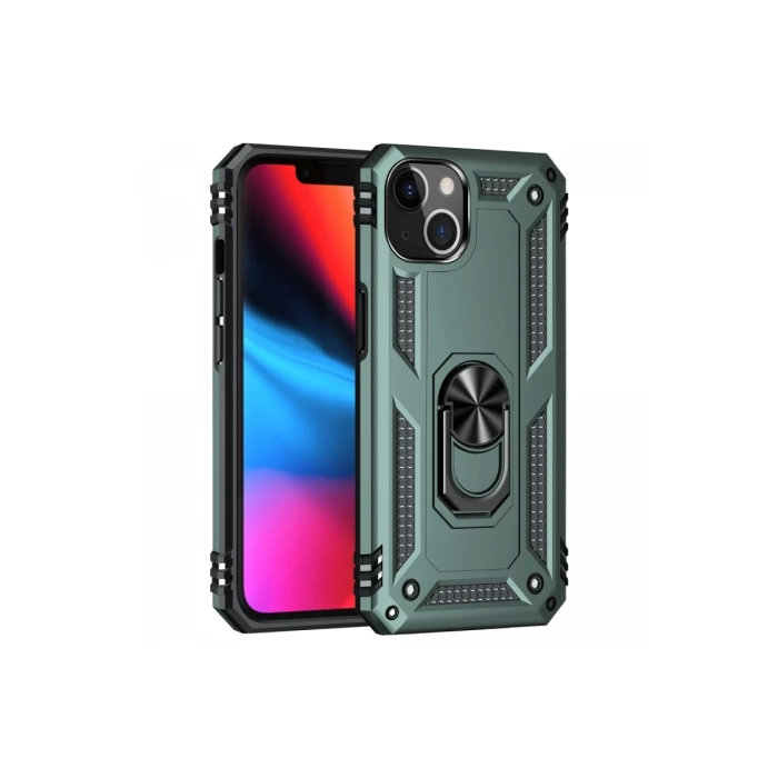 Newface iPhone 13 Kılıf Sofya Yüzüklü Silikon Kapak