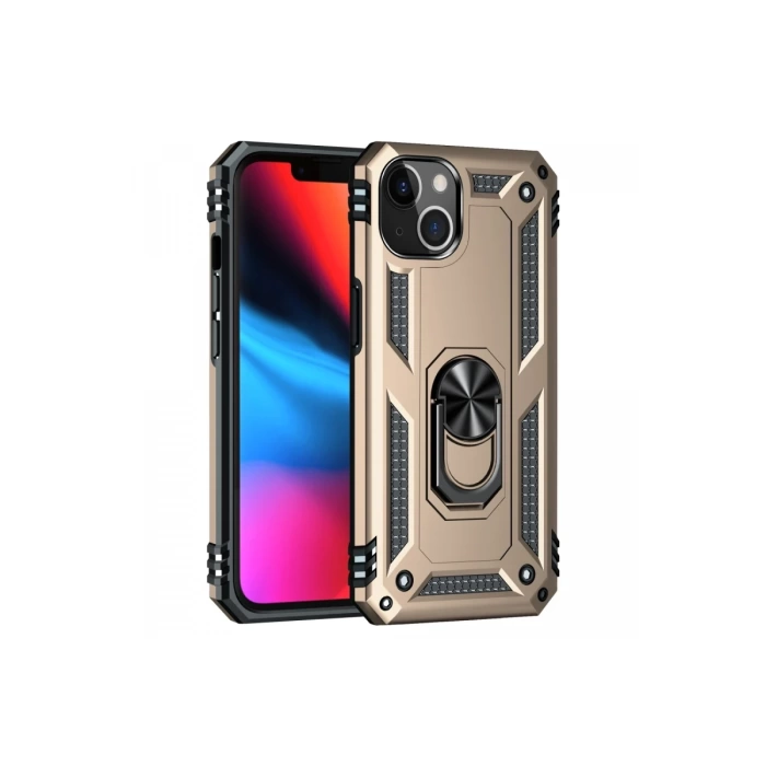 Newface iPhone 13 Kılıf Sofya Yüzüklü Silikon Kapak