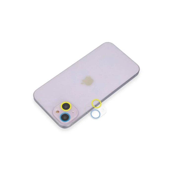 Newface iPhone 13 Mini Renkli Kamera Lens Koruma Cam