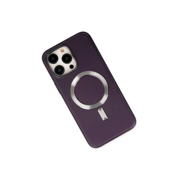 Newface iPhone 13 Pro Kılıf Coco Deri Magneticsafe Silikon