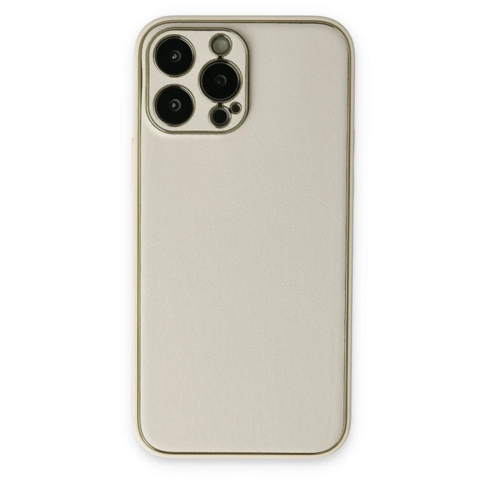 Newface iPhone 13 Pro Kılıf Coco Deri Silikon Kapak