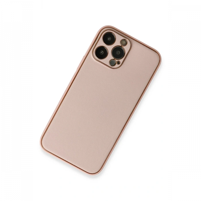 Newface iPhone 13 Pro Kılıf Coco Deri Silikon Kapak