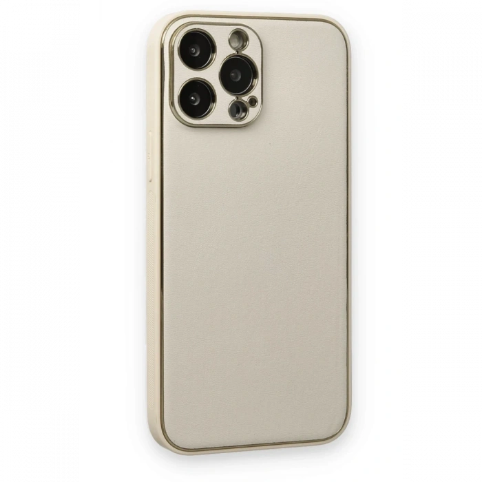 Newface iPhone 13 Pro Kılıf Coco Deri Silikon Kapak