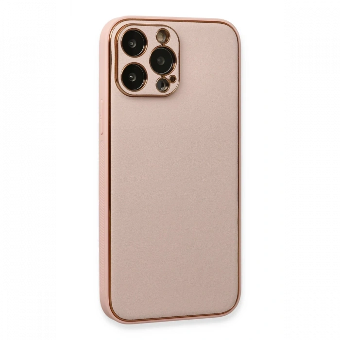 Newface iPhone 13 Pro Kılıf Coco Deri Silikon Kapak