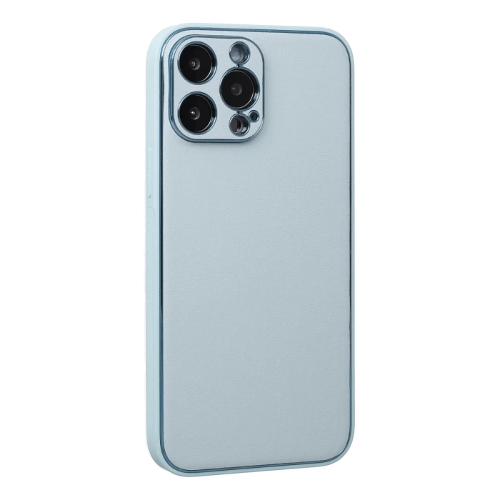 Newface iPhone 13 Pro Kılıf Coco Deri Silikon Kapak - Turkuaz