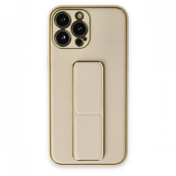 Newface iPhone 13 Pro Kılıf Coco Deri Standlı Kapak