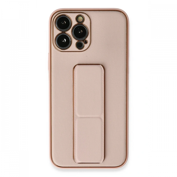 Newface iPhone 13 Pro Kılıf Coco Deri Standlı Kapak