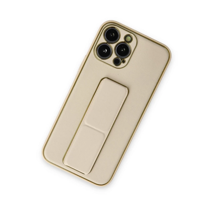 Newface iPhone 13 Pro Kılıf Coco Deri Standlı Kapak