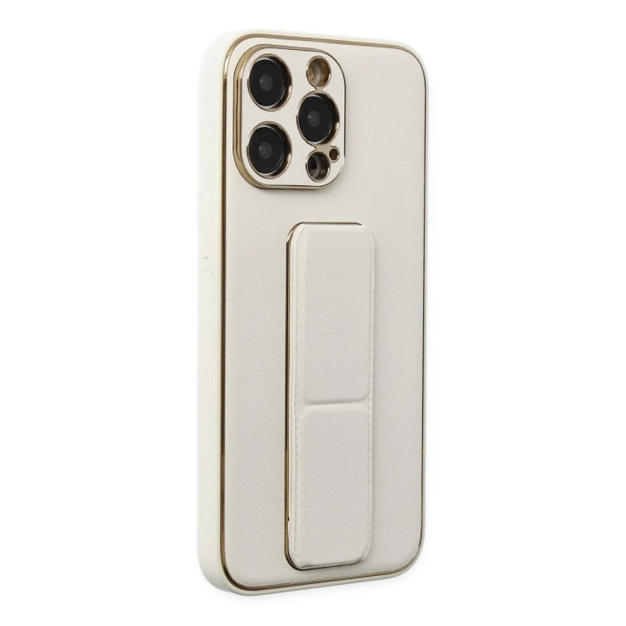 Newface iPhone 13 Pro Kılıf Coco Deri Standlı Kapak