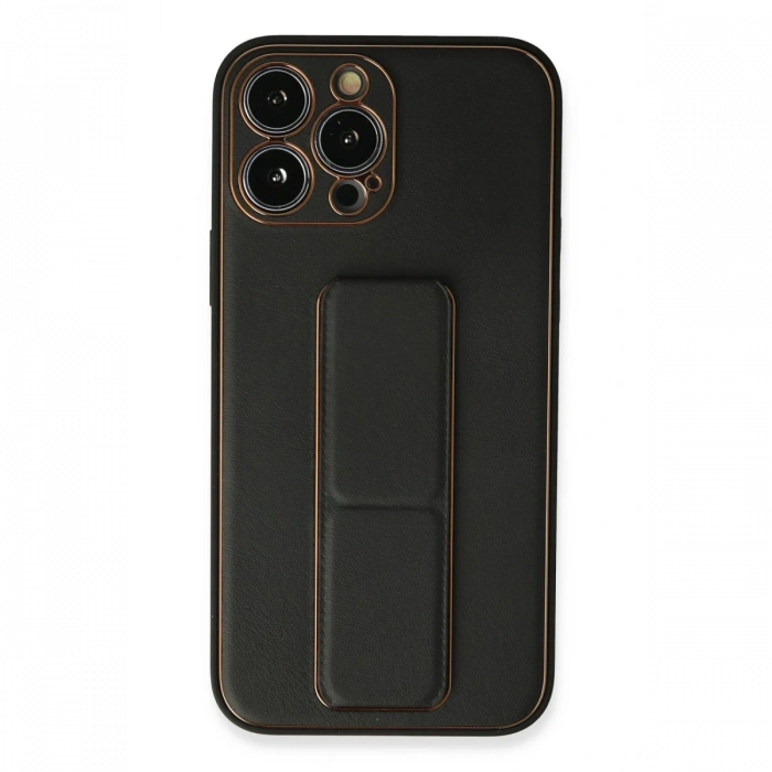 Newface iPhone 13 Pro Kılıf Coco Deri Standlı Kapak