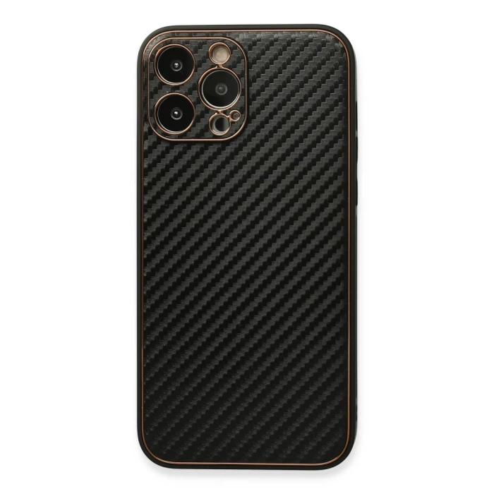 Newface iPhone 13 Pro Kılıf Coco Karbon Silikon