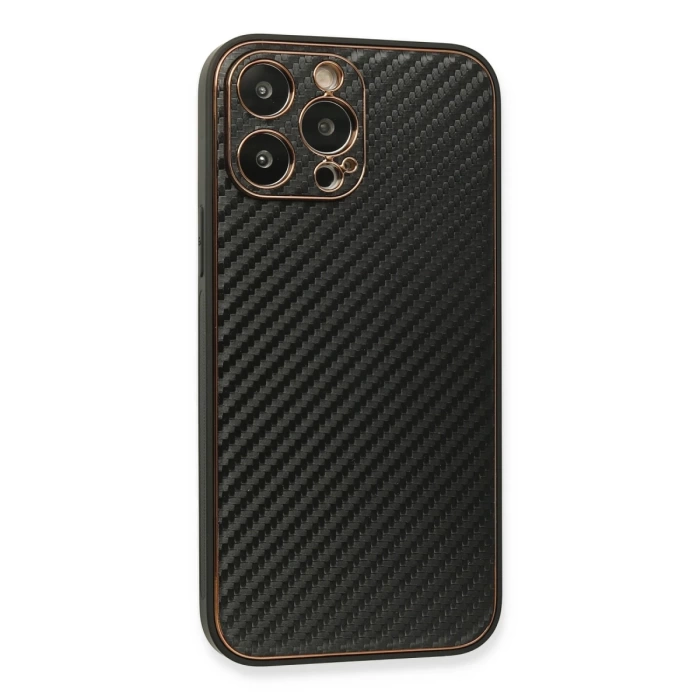 Newface iPhone 13 Pro Kılıf Coco Karbon Silikon