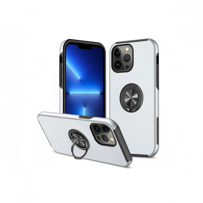 Newface iPhone 13 Pro Kılıf Elit Yüzüklü Kapak