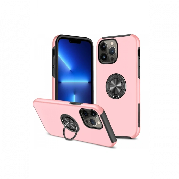 Newface iPhone 13 Pro Kılıf Elit Yüzüklü Kapak