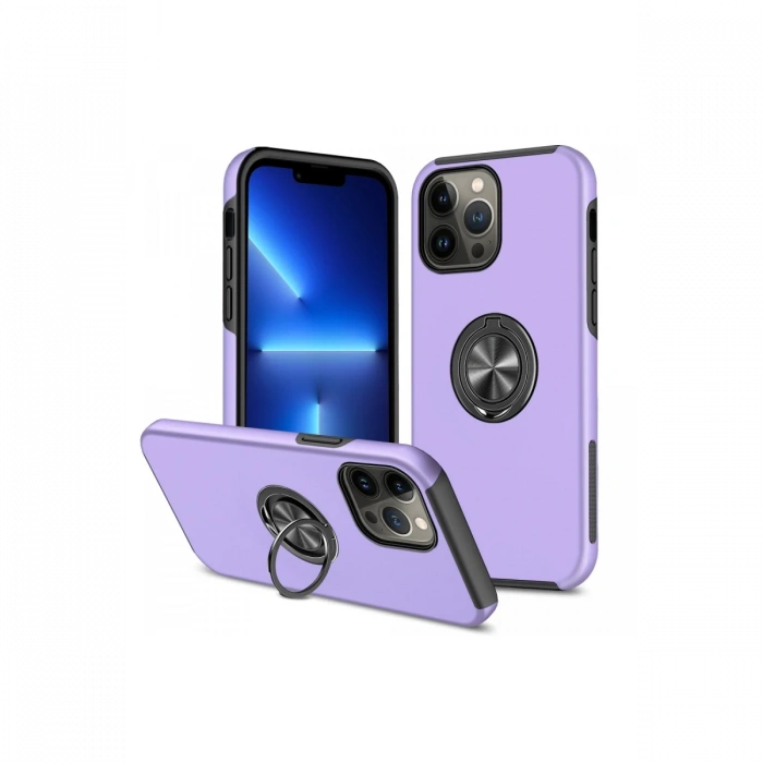 Newface iPhone 13 Pro Kılıf Elit Yüzüklü Kapak