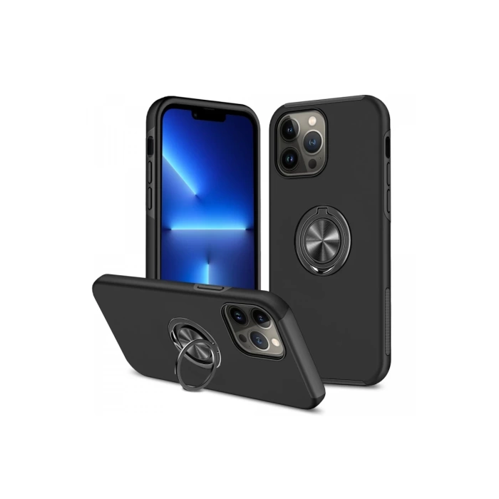 Newface iPhone 13 Pro Kılıf Elit Yüzüklü Kapak