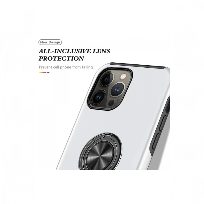 Newface iPhone 13 Pro Kılıf Elit Yüzüklü Kapak