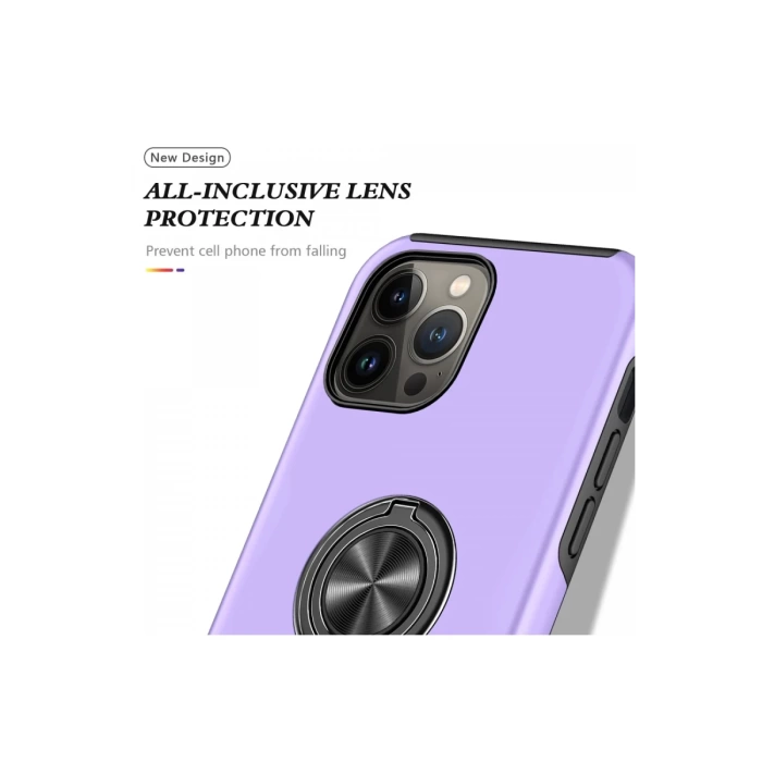 Newface iPhone 13 Pro Kılıf Elit Yüzüklü Kapak
