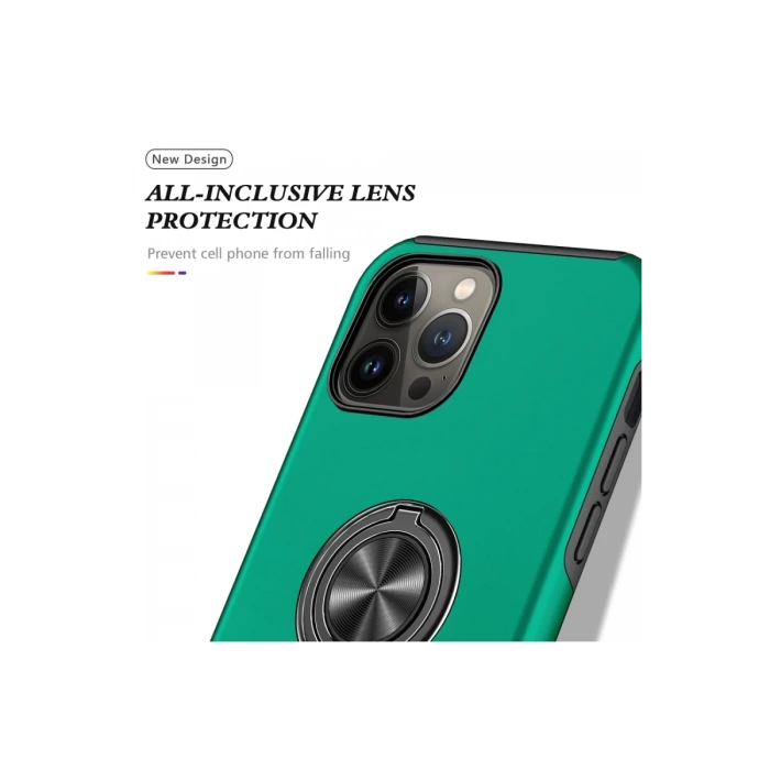 Newface iPhone 13 Pro Kılıf Elit Yüzüklü Kapak