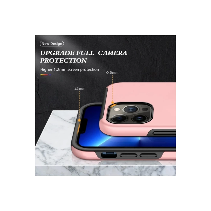 Newface iPhone 13 Pro Kılıf Elit Yüzüklü Kapak