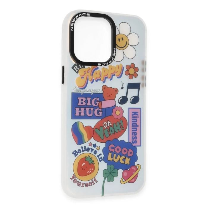 Newface iPhone 13 Pro Kılıf Estoril Desenli Kapak
